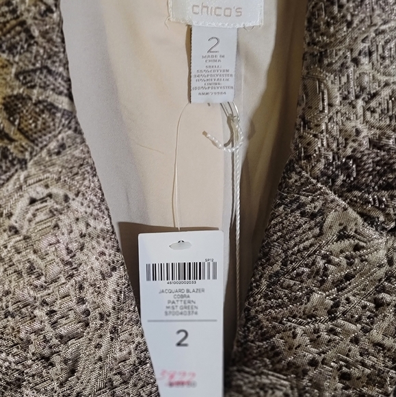 Chico's Metallic Blazer NWT - Picture 2 of 3